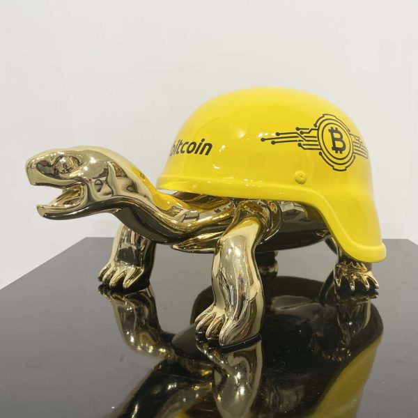 Bitcoin III- Golden Peace Turtle