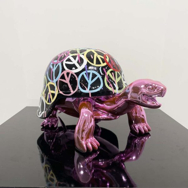 World Love – Pink Peace Turtle - Afbeelding 2