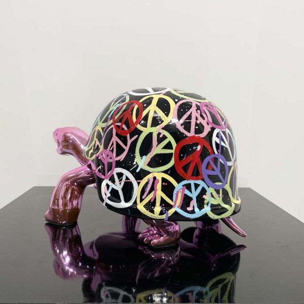 World Love – Pink Peace Turtle - Afbeelding 4