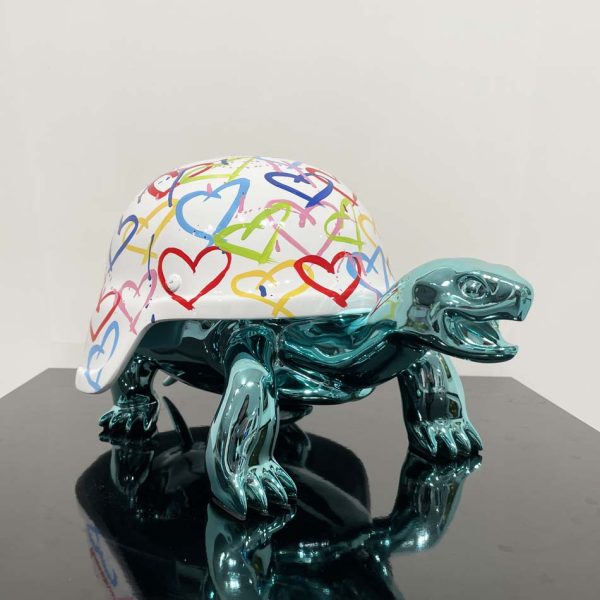 World Love – Turquoise Peace Turtle - Afbeelding 2