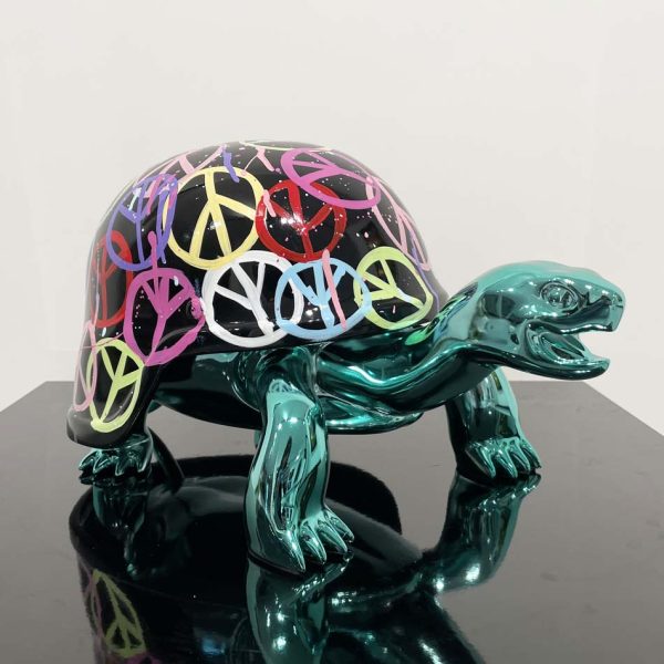 World Love – Turquoiss/Black Peace Turtle - Afbeelding 2